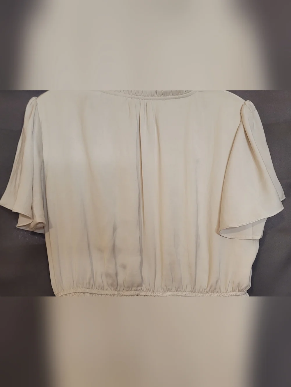 Tea n Rose Creamy, Silky Light Maxi Dress with Flowy Sleeves- Boho Chic, Country - Picture 9 of 16